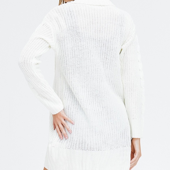 OFF WHITE KNIT CARDIGAN - Picture 3 of 4